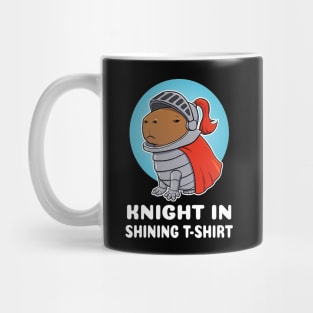 Knight in shining t-shirt Capybara Knight Costume Mug